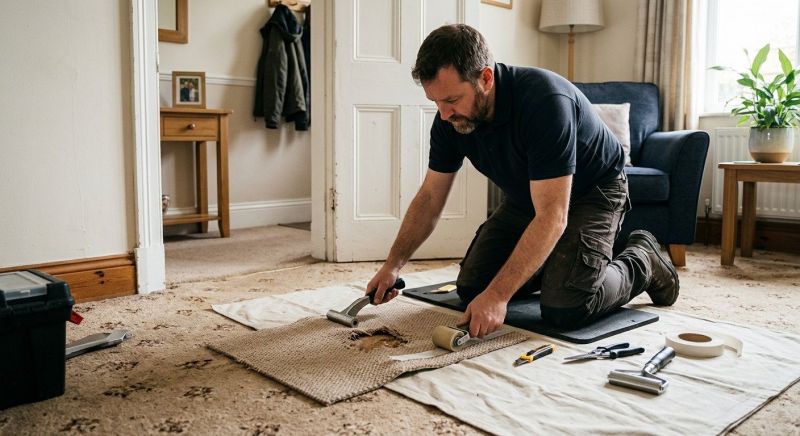 Stair Carpet Repair in Overland Park, KS